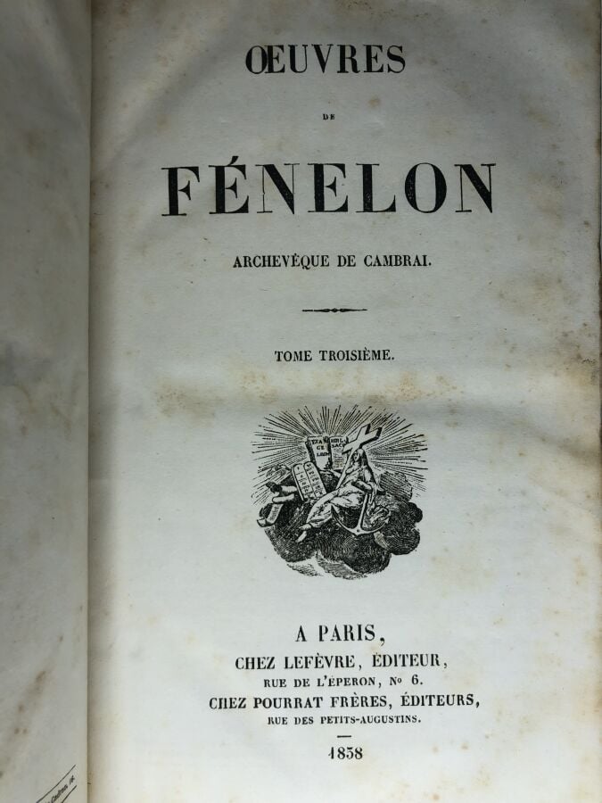 FENELON (François). - OEuvres de Fénelon. Volumes 1,2,3. Édité à Paris chez Lef…