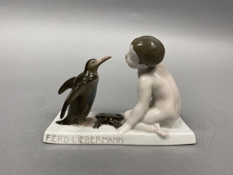 Ferdinand LIEBERMANN (1883-1941), Manufacture de ROSENTHAL - Sujet en porcelain…