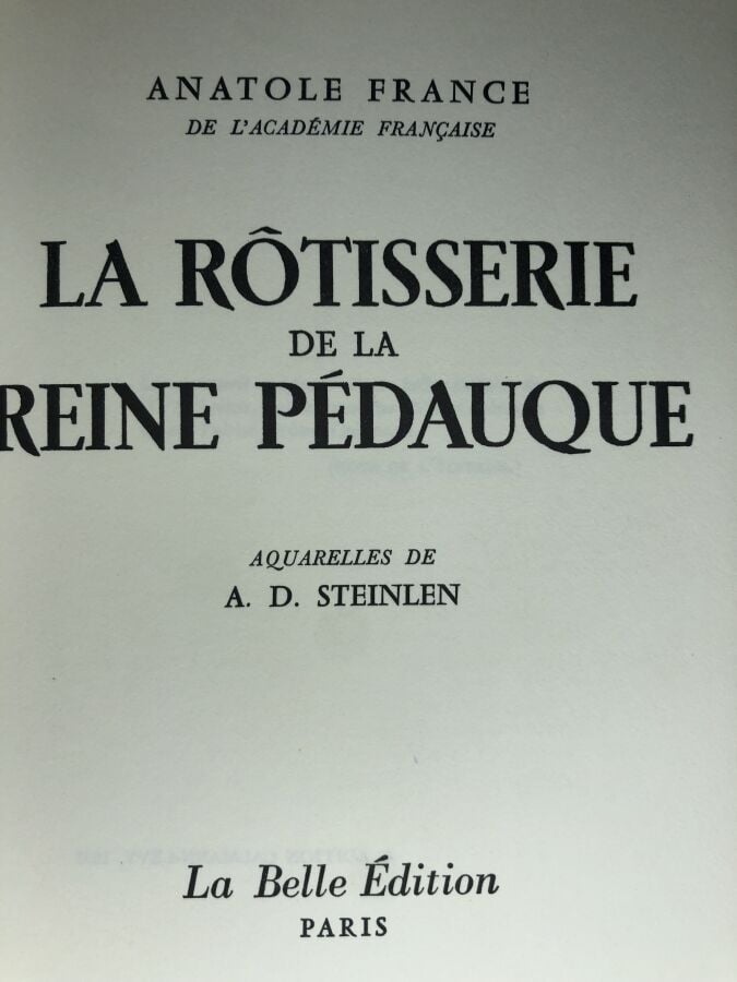 France (Anatole). - Le crime de Sylvestre Bonnard. Édité à Paris chez La belle…