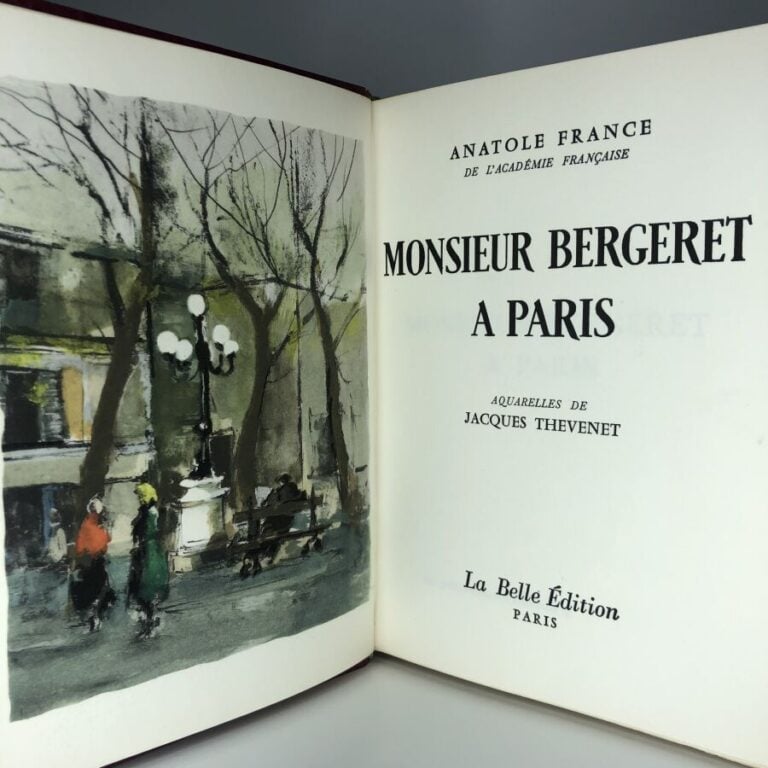 FRANCE (Anatole). - Monsieur Bergeret a Paris. Édité à Paris chez la belle édit…