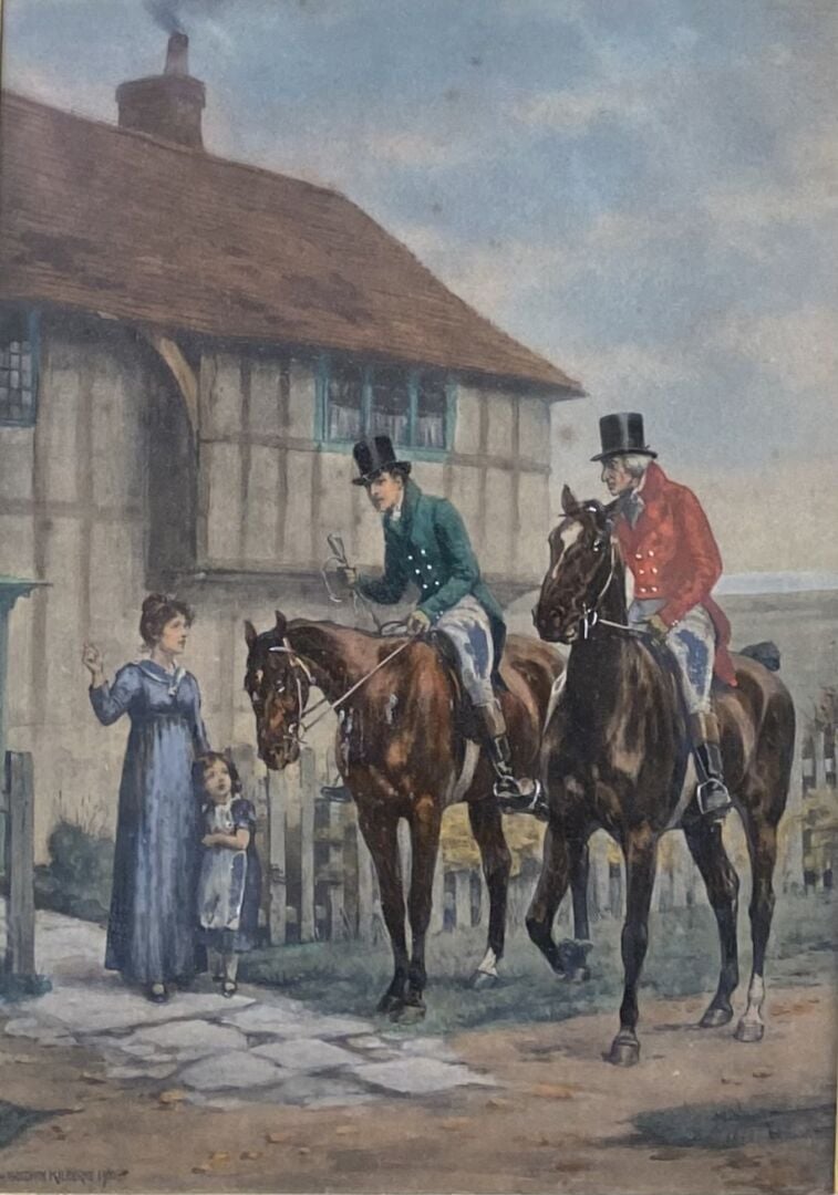 Georges GOODWIN II KILBURNE (1863-1938) - Scènes de retour de chasse - Trois de…