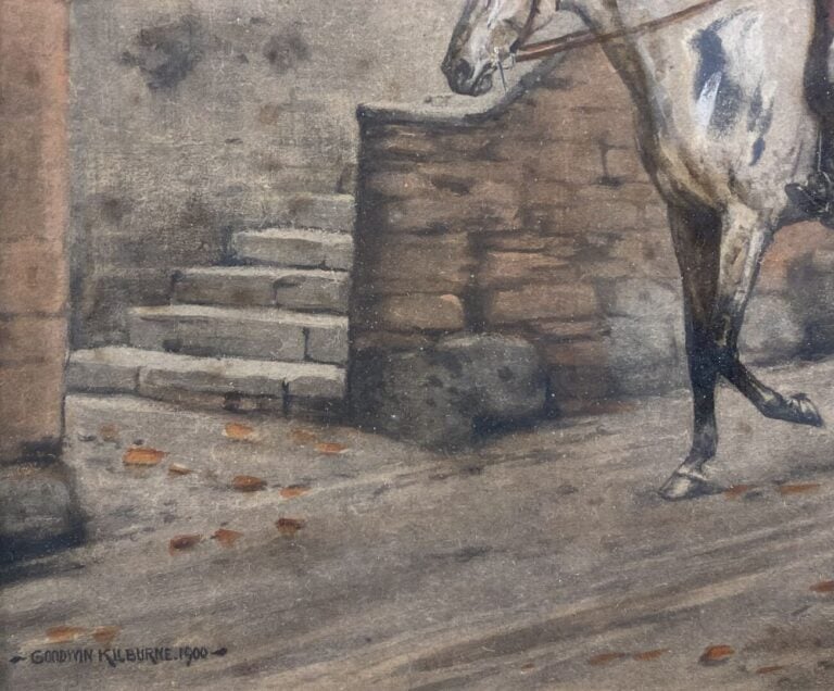 Georges GOODWIN II KILBURNE (1863-1938) - Scènes de retour de chasse - Trois de…