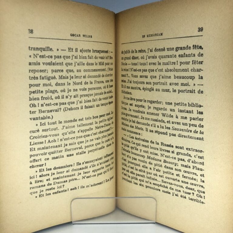 GIDE (André). - Oscar Wilde. Édité à Paris chez Mercure de France en 1946. De f…