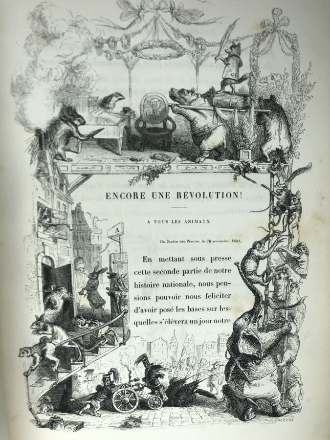 GRANDVILLE / STAHL, P.-J. - Scènes de la vie privée et publique des animaux, to…