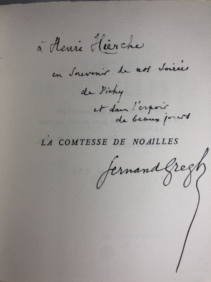 GREGH (Fernand). - La comtesse de Noailles. Édité sans lieu d'édition chez les…