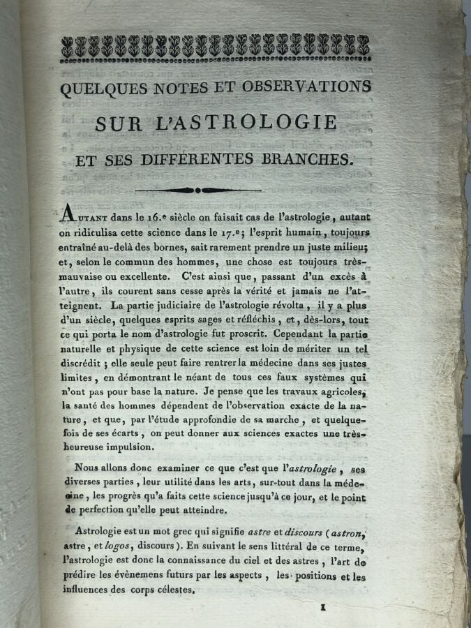 GUILLEMEAU (J.L.M). - Quelques notes et observations sur l'astrologie et ses di…