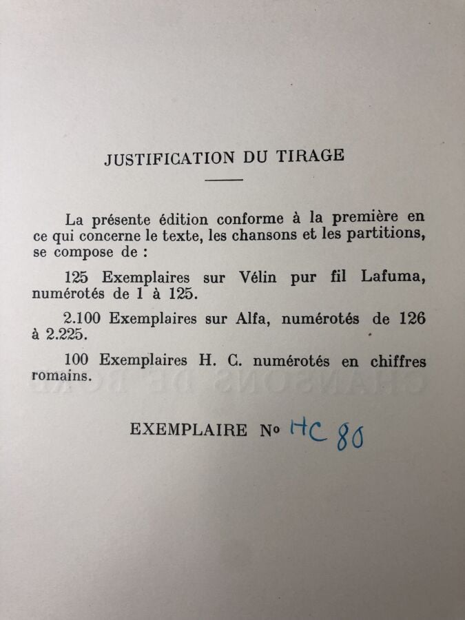 HAYET (Armand). - Chansons de bord, recueillies et présentées par le Capitaine…