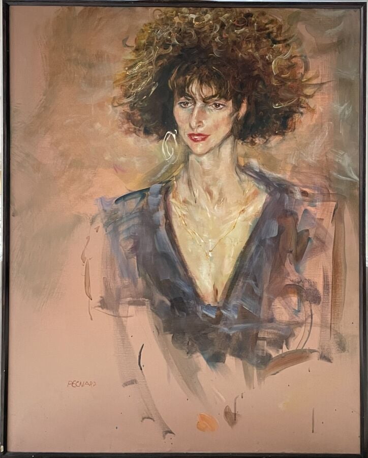 Jacques PECNARD (1922-2012) - Déborah - Huile sur toile - Titrée au dos , signé…