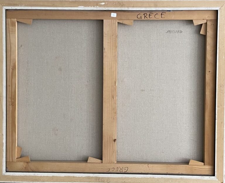 Jacques PECNARD (1922-2012) - Grèce - Huile sur toile - non signée , titrée, ca…