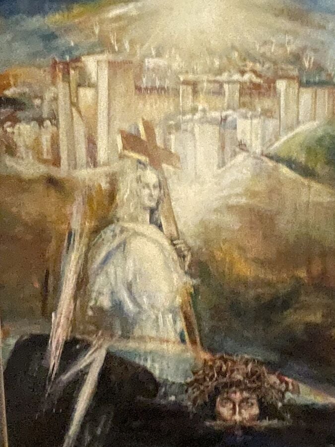 Jacques PECNARD (1922-2012) - La Jérusalem céleste - Huile sur panneau - Non si…