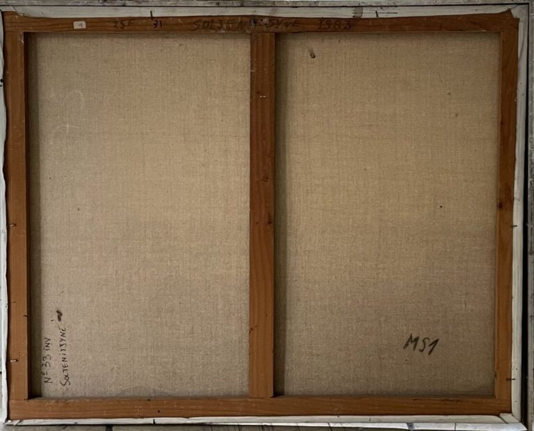Jacques PECNARD (1922-2012) - La Joconde - Huile sur toile - Non signé - Cachet…