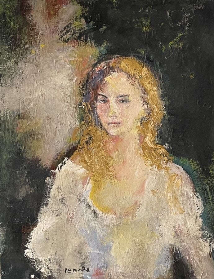Jacques PECNARD (1922-2012) - La petite blonde - Huile sur toile - Signée en ba…