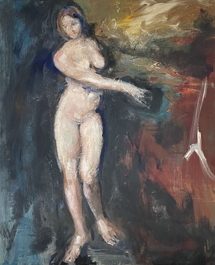 Jacques PECNARD (1922-2012) - Nu féminin - Huile sur toile - Non signée, cachet…