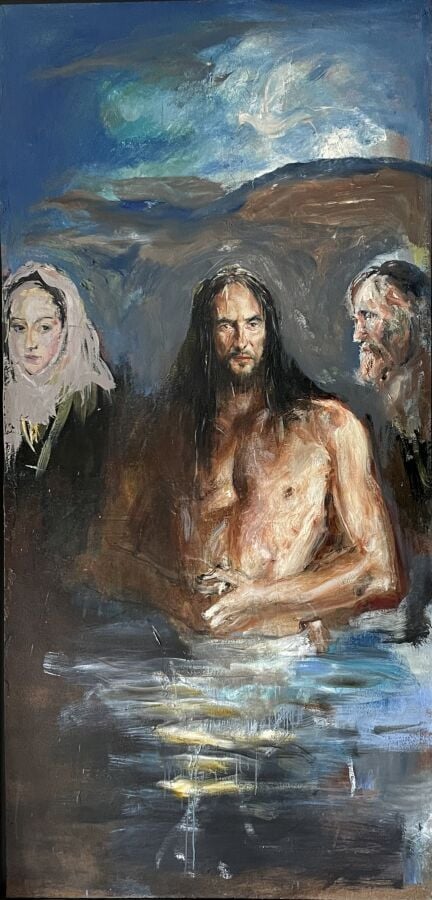 Jacques PECNARD (1922-2012) - Seigneurs et pauvres (Double face ) - Huile sur p…