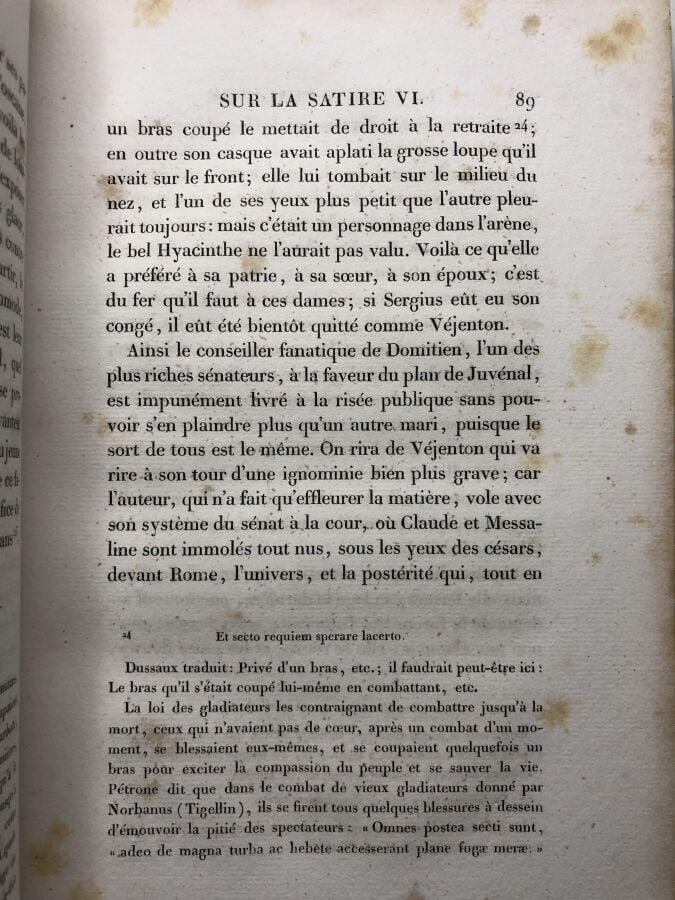 JALLAIS (Barré de). - Les satires de Juvénal suivies des lettres a Philinte. Éd…