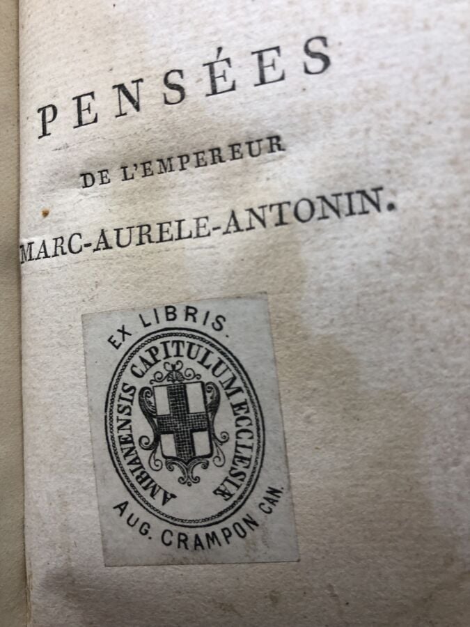 Joly (M. de). - Pensées de l'empereur Marc-Aurele-Antonin. Édité à Paris chez A…