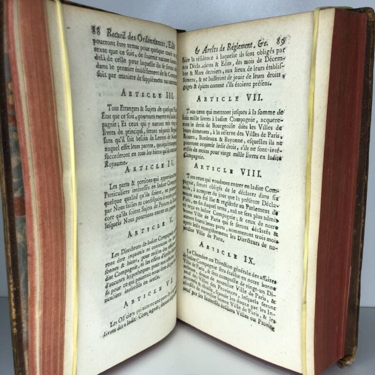JOUSSE (Daniel). - RECUEIL CHRONOLOGIQUE DES ORDONNANCES, ÉDITS & ARRÊTS DE RÈG…