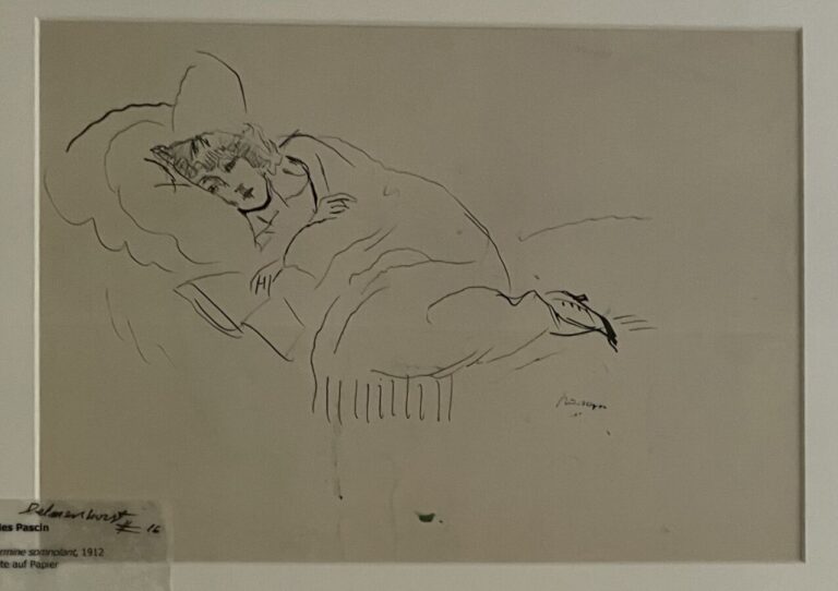 Jules PASCIN (1885-1930) - Hermine somnolant, 1912, Paris, - Encre sur papier,…