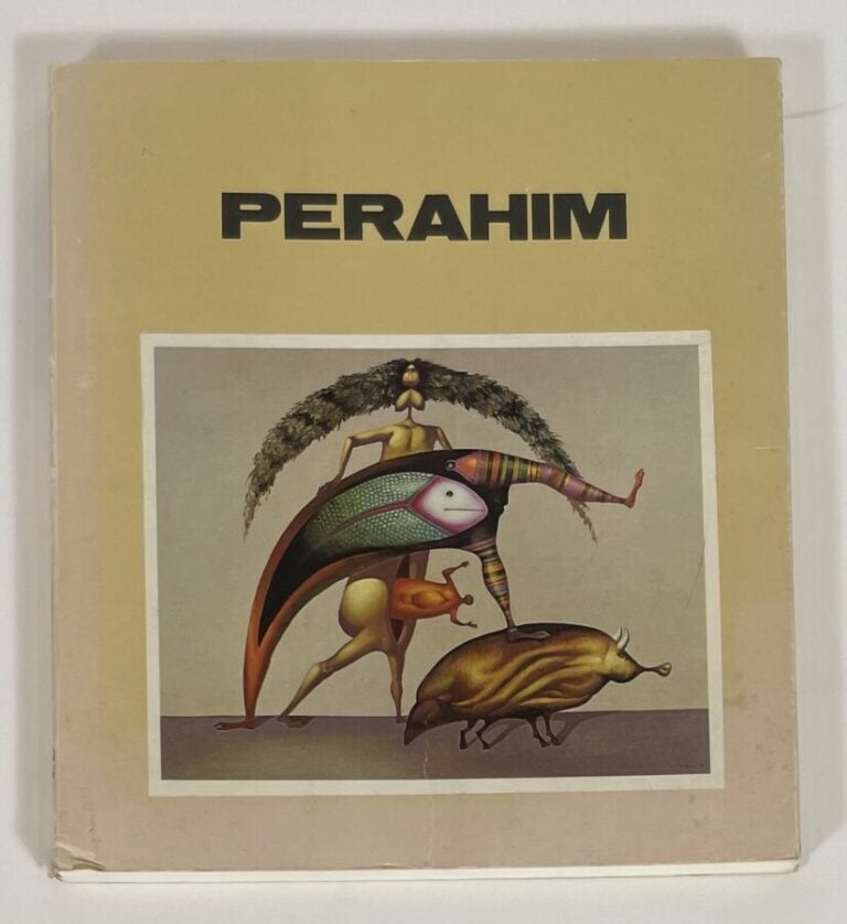 Jules PERAHIM - Composition au personnage et oiseau - Stylo bille sur la page d…