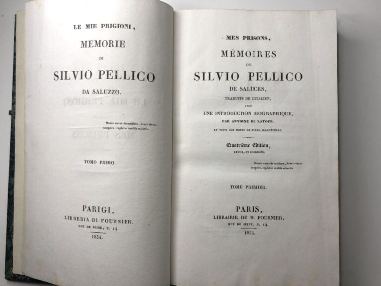 LATOUR (Antoine de). - Mes prisons, mémoires de Silvio Pellico de Saluces. Édit…