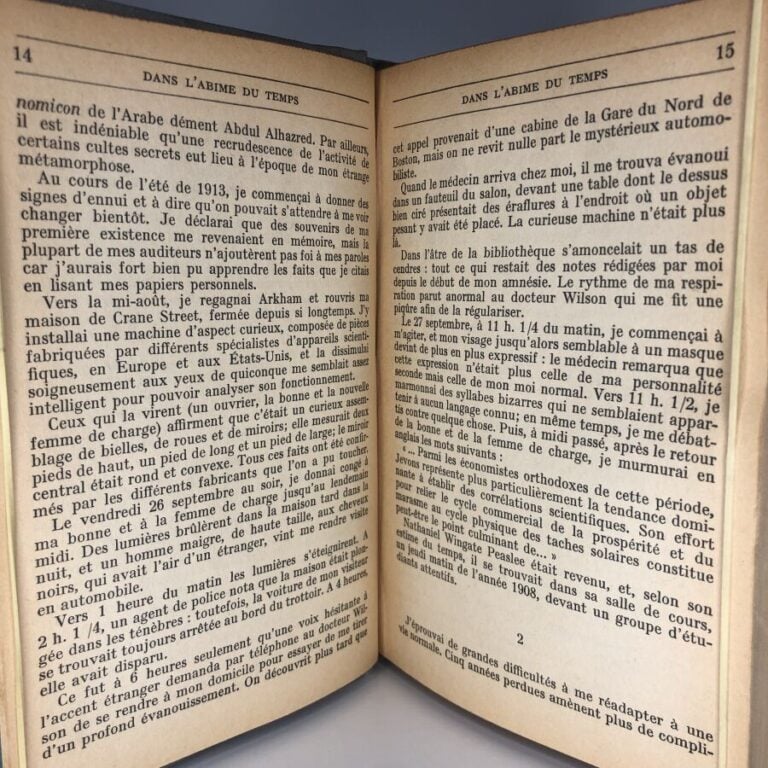 LOVECRAFT H.P. - Dans l'abime du temps. Édité à Paris chez Denoel en 1954. De f…