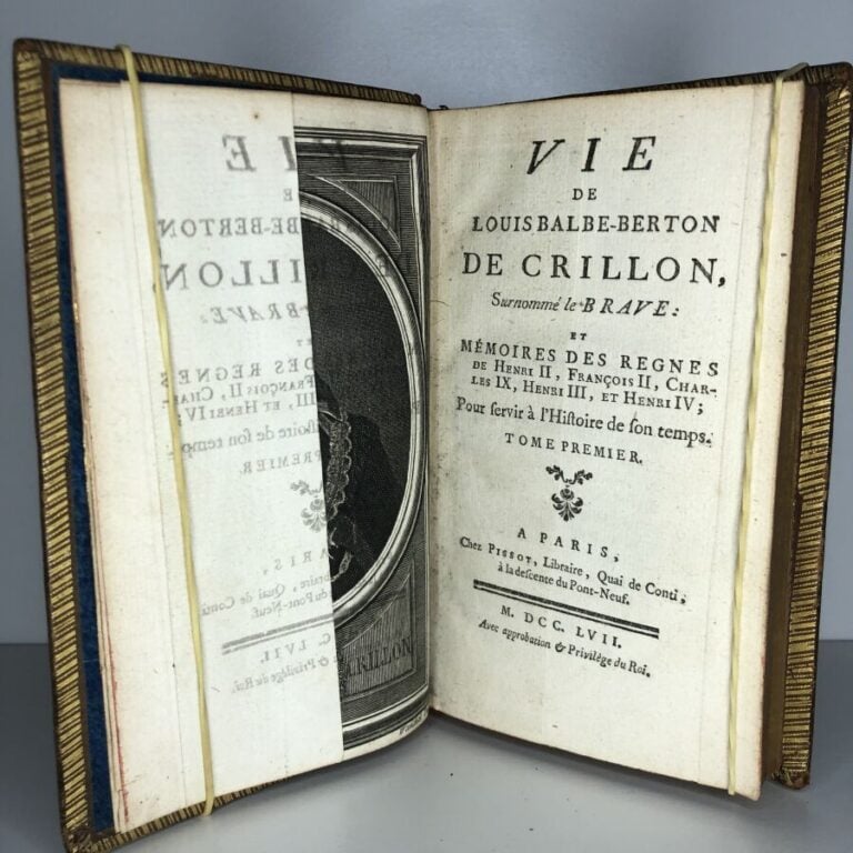 LUSSAN (Marguerite de). - Vie de Louis-Balbe-Berton de Crillon, Surnommé le BRA…