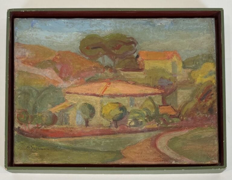 M. GROSSMAN (XXème siècle) - Paysage - Huile sur toile, signée en bas à droite…