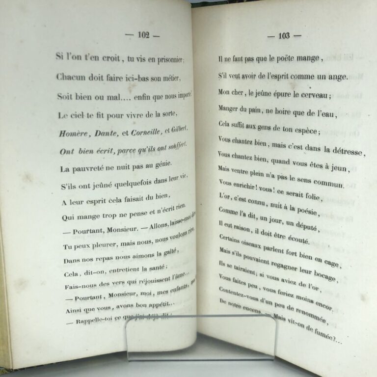 MAGU. - Poésies de Magu. Édité à Paris chez Charpentier en 1845. De format in-8…
