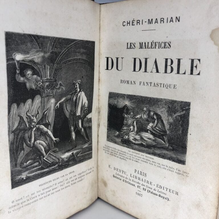 MARIAN (Chéri). - Les maléfices du diable. Édité à Paris chez E. Dentu en 1867.…