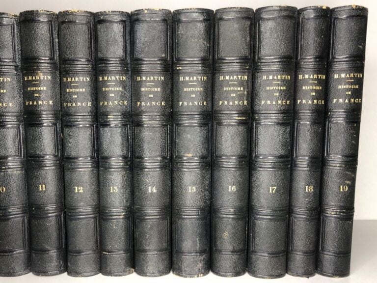 MARTIN (Henri). - Histoire de France, collection en 19 volumes. Édité à Paris c…
