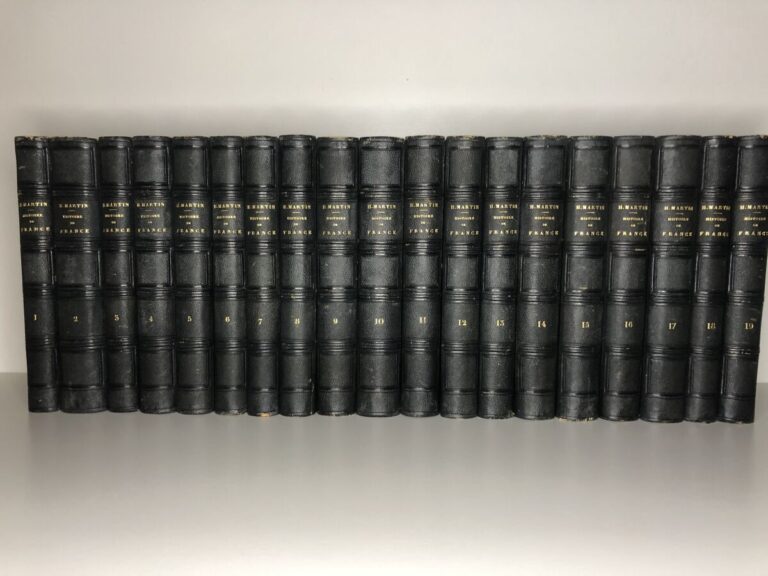 MARTIN (Henri). - Histoire de France, collection en 19 volumes. Édité à Paris c…