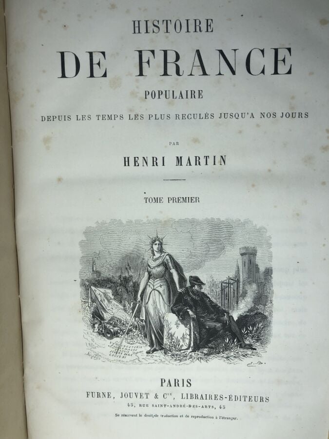 MARTIN (Henri). - Histoire de France populaire depuis les temps les plus reculé…
