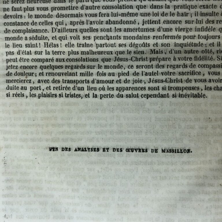 Massilon. - OEuvres de Massilon. Volumes 1,3. Édité à Paris chez Lefèvre en 184…