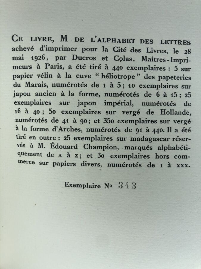 MAUROIS (André). - Une carrière. Édité à Paris chez La cité des livres en 1926.…