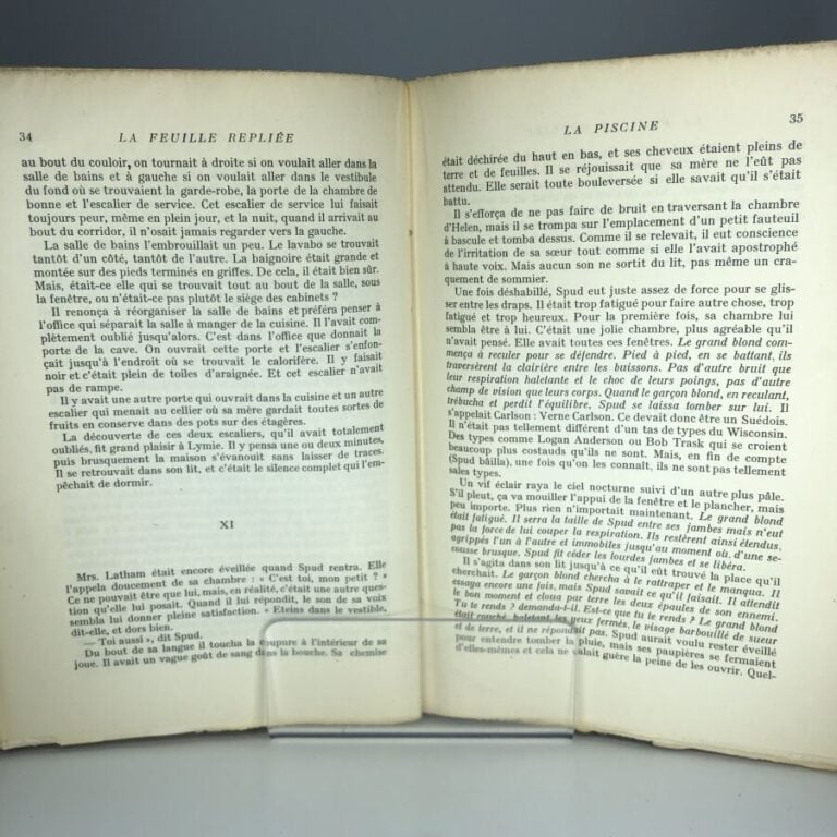 MAXWELL (William). - La feuille repliée. Édité à Paris chez Gallimard en 1948.…