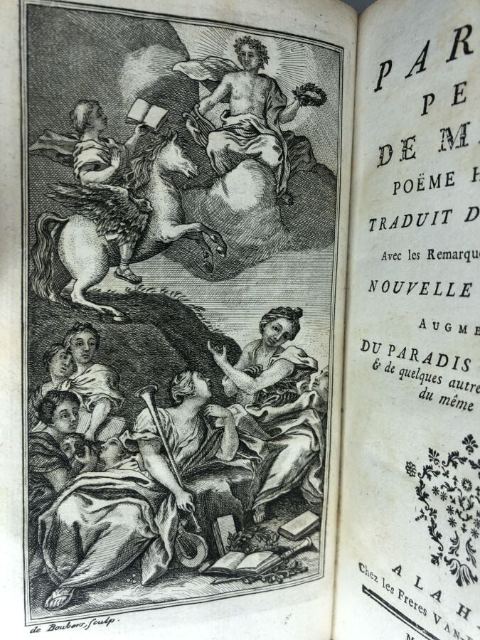 MILTON (Jean). - Le paradis perdu de Milton, poème heroïque. Édité à La Haye ch…