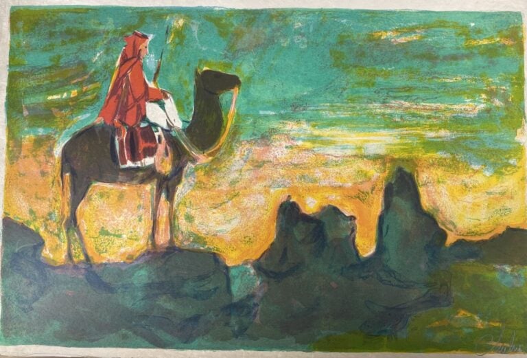 Nathalie CHABRIER (1932) - Important lot de scènes orientalistes, caravanes dan…
