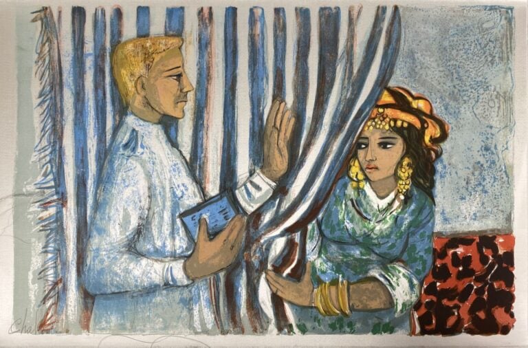 Nathalie CHABRIER (1932) - Important lot de scènes orientalistes, caravanes dan…