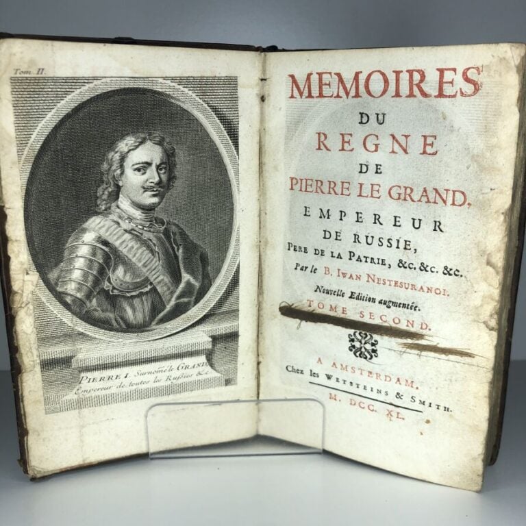 NESTESURANOI (Iwan B.). - Mémoires du regne de Pierre Le Grand, empereur de Rus…