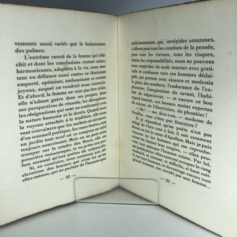 NOAILLES (Comtesse de). - Passions et vanités. Édité à Paris chez La cité des l…