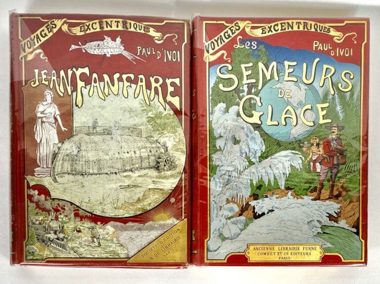 Paul d'IVOI - Deux volumes : - - Jean Fanfare - Société d'édition et de librair…