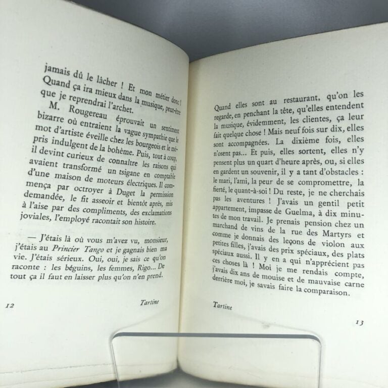 PELLERIN (Jean). - Tartine avec une préface de Francis Carco. Édité à Paris che…