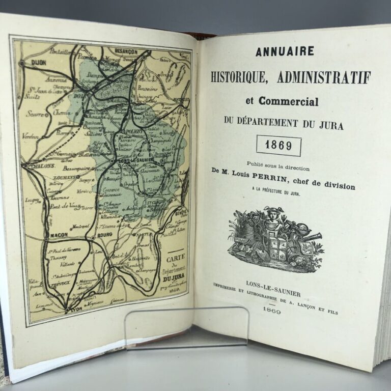 PERRIN (Louis). - Annuaire historique, administratif et commercial du départeme…