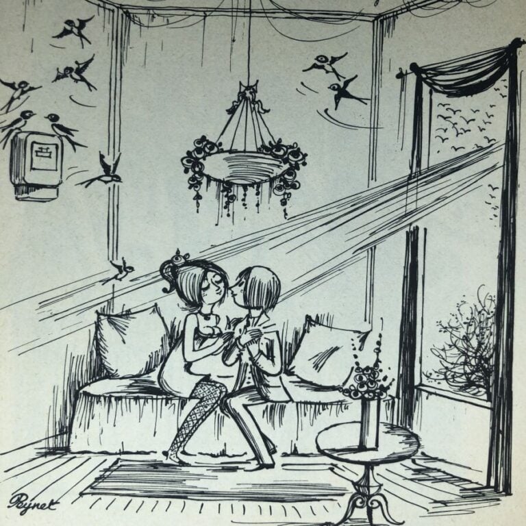 PEYNET (Raymond). - Si l'on s'aimait. Édité à Paris chez Denoël en 1970. De for…
