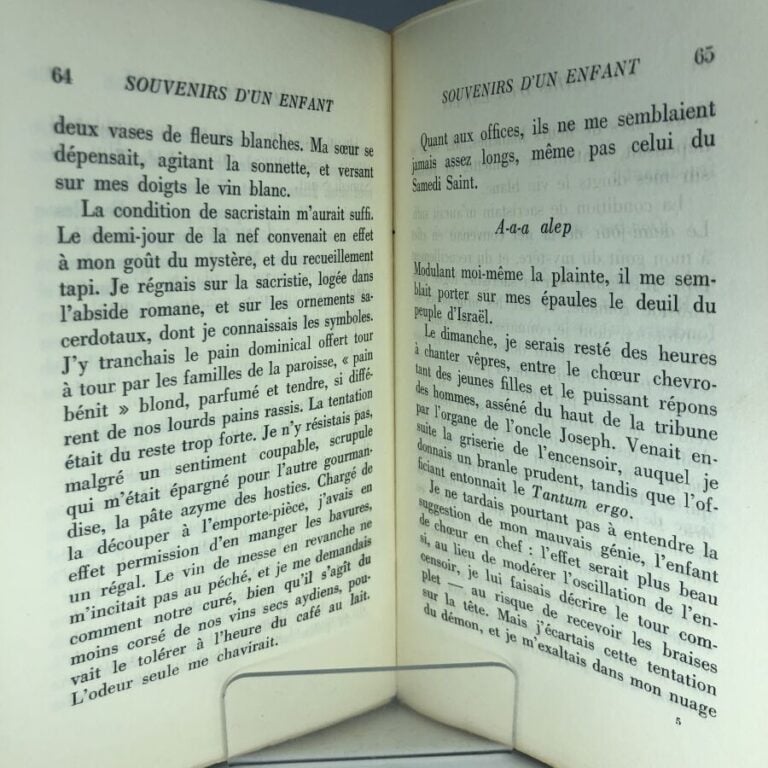 PEYRE (Joseph). - Souvenirs d'un enfant. Édité à Paris chez Bernard Grasset en…