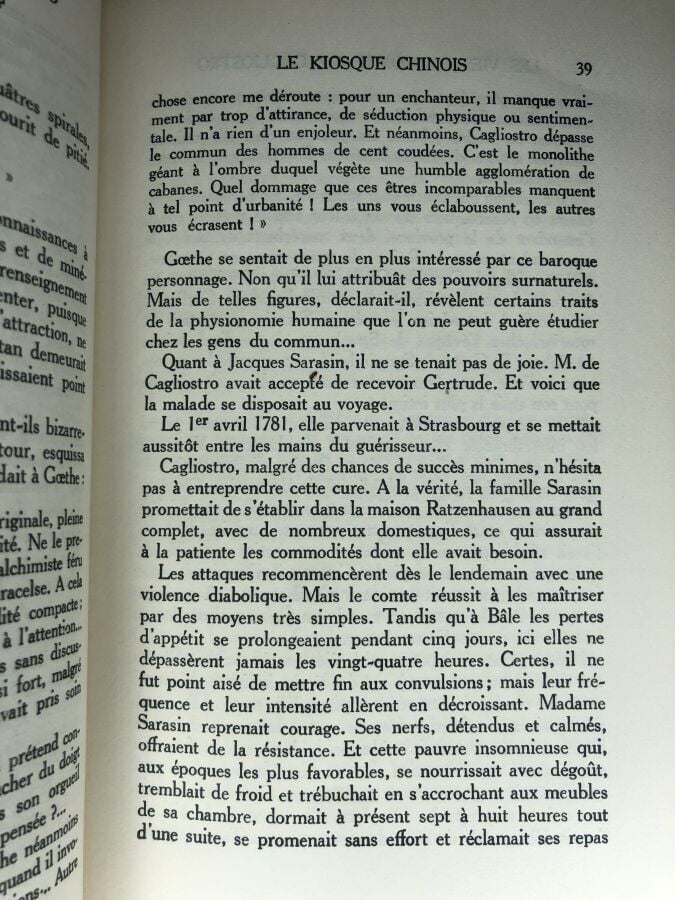 PHOTIADES (Constantin). - Les vies du comte de Cagliostro. Édité à Paris chez B…