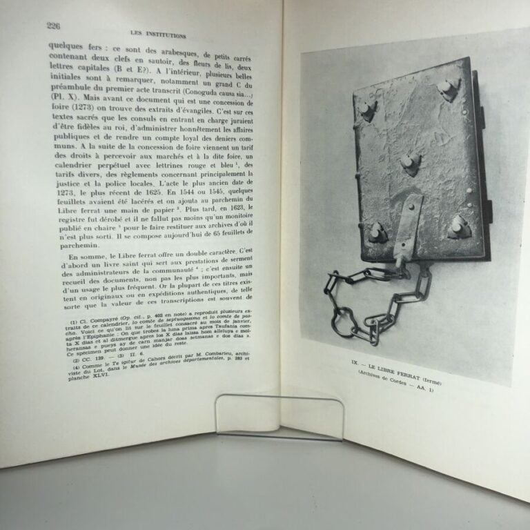 PORTAL (Charles). - Histoire de la ville de cordes. Édité sans lieu d'édition c…