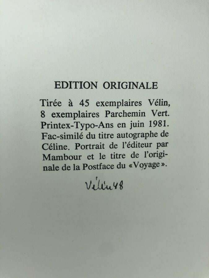 POULET (Robert). - Robert Denoël ou L'édition a qui perd gagne. Édité à Liège c…