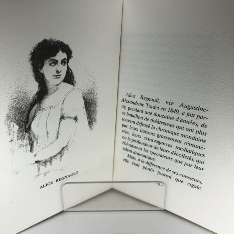 REGNAULT (Alice). - Lettre à Emile Zola. Édité sans lieu d'édition chez les édi…