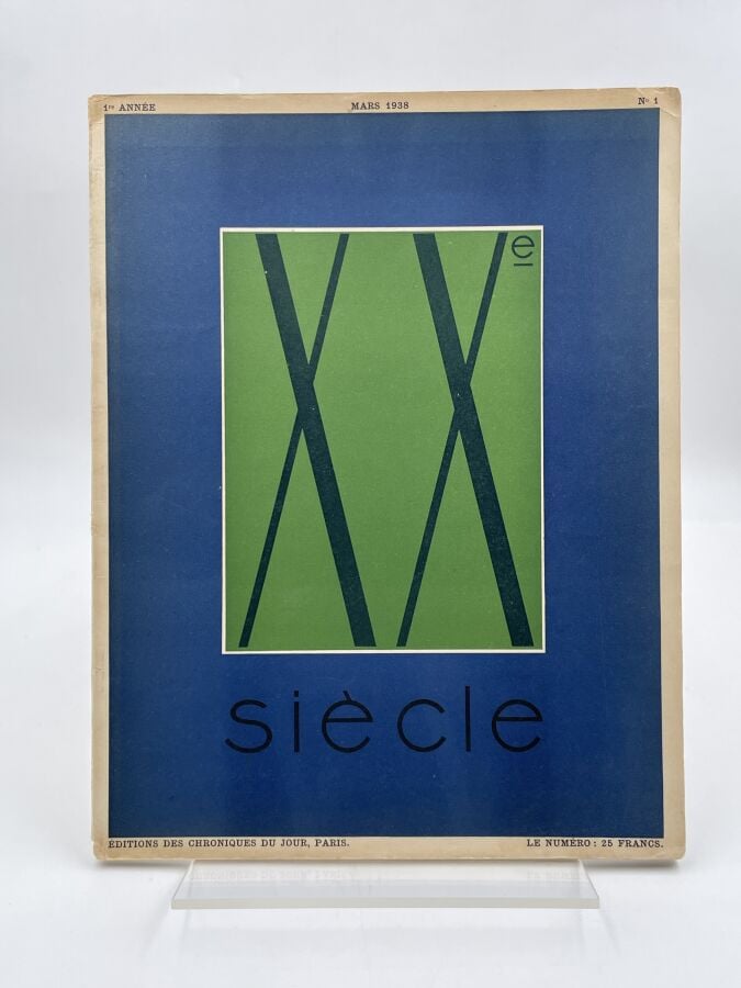 REVUE XXème SIECLE-"REVUE XXème SIECLE", no 1, mars 1938, sous la direction de…